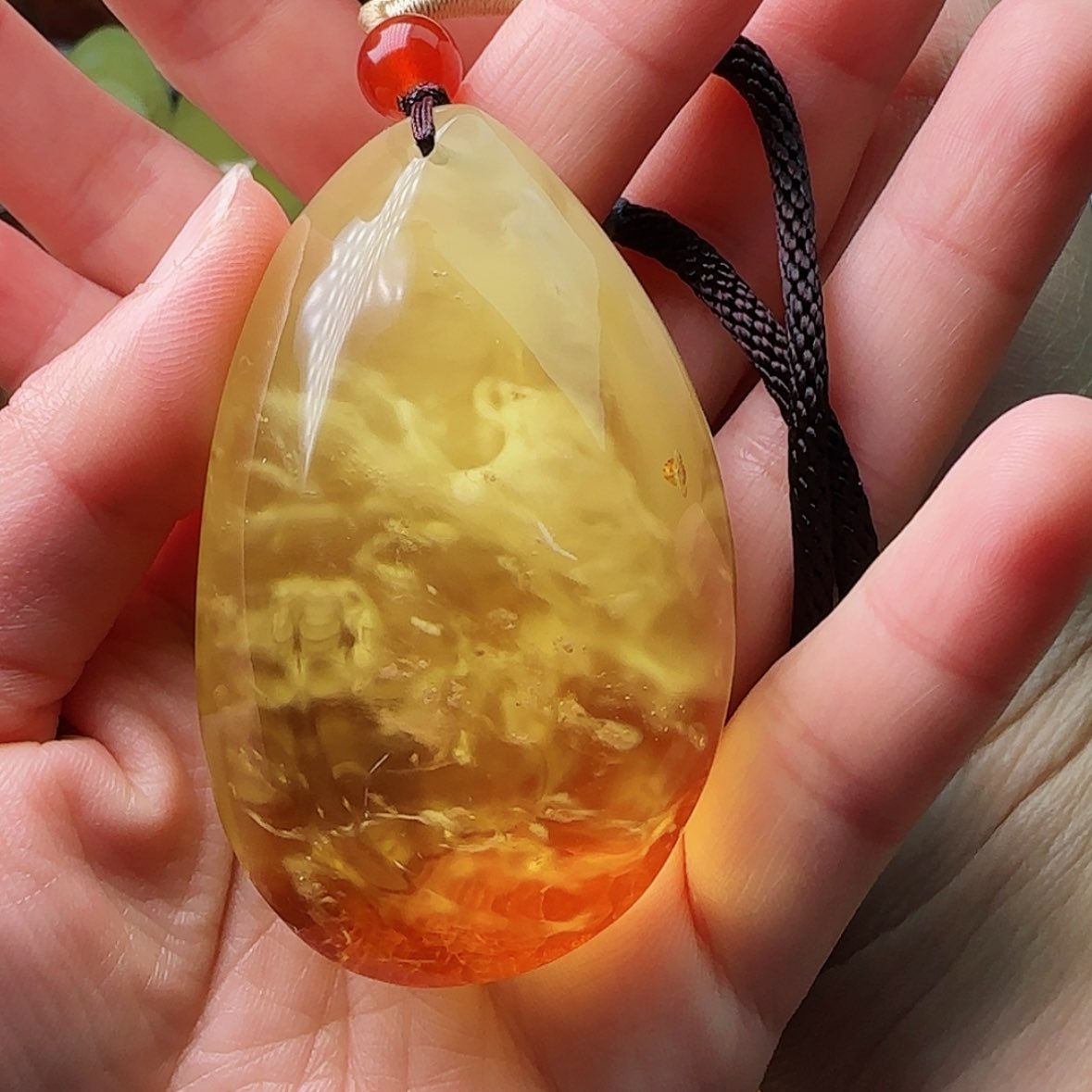 【闪购商品】琥珀颈饰未镶嵌吊坠