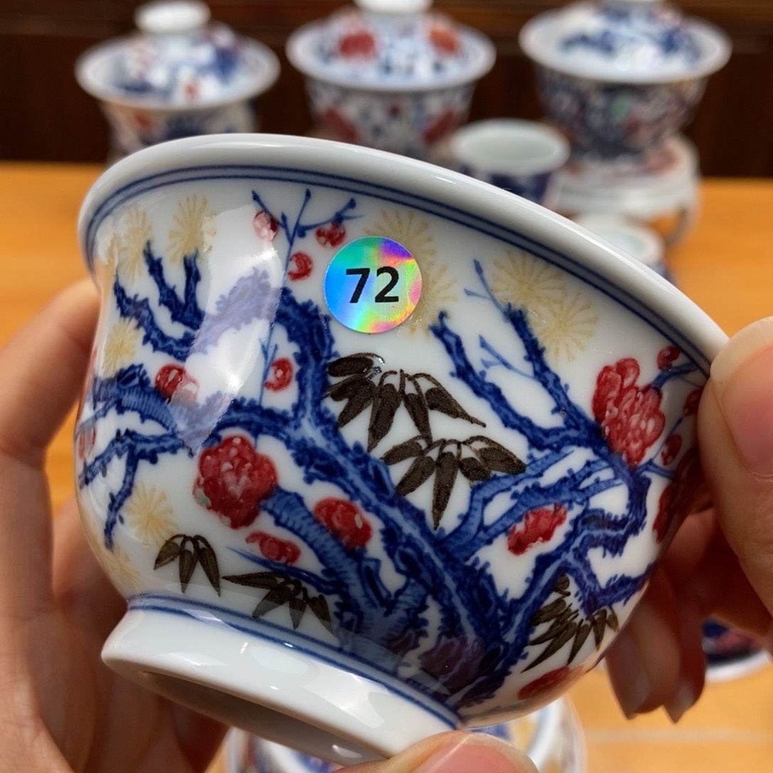 手绘现代茶具非古董