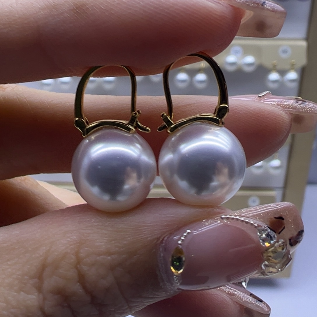 耳饰淡水珍珠银S925镶嵌