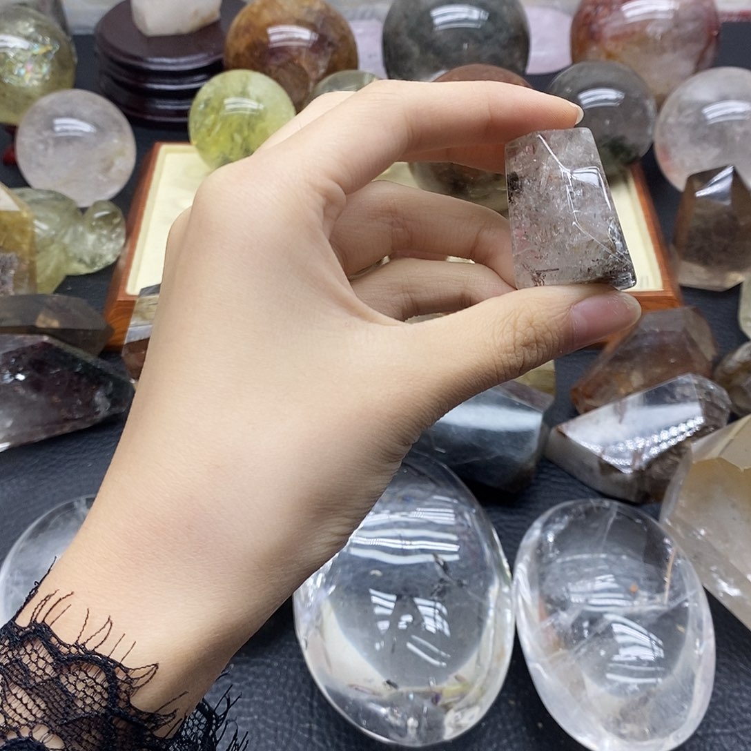 珠宝半成品水晶未镶嵌34水晶石