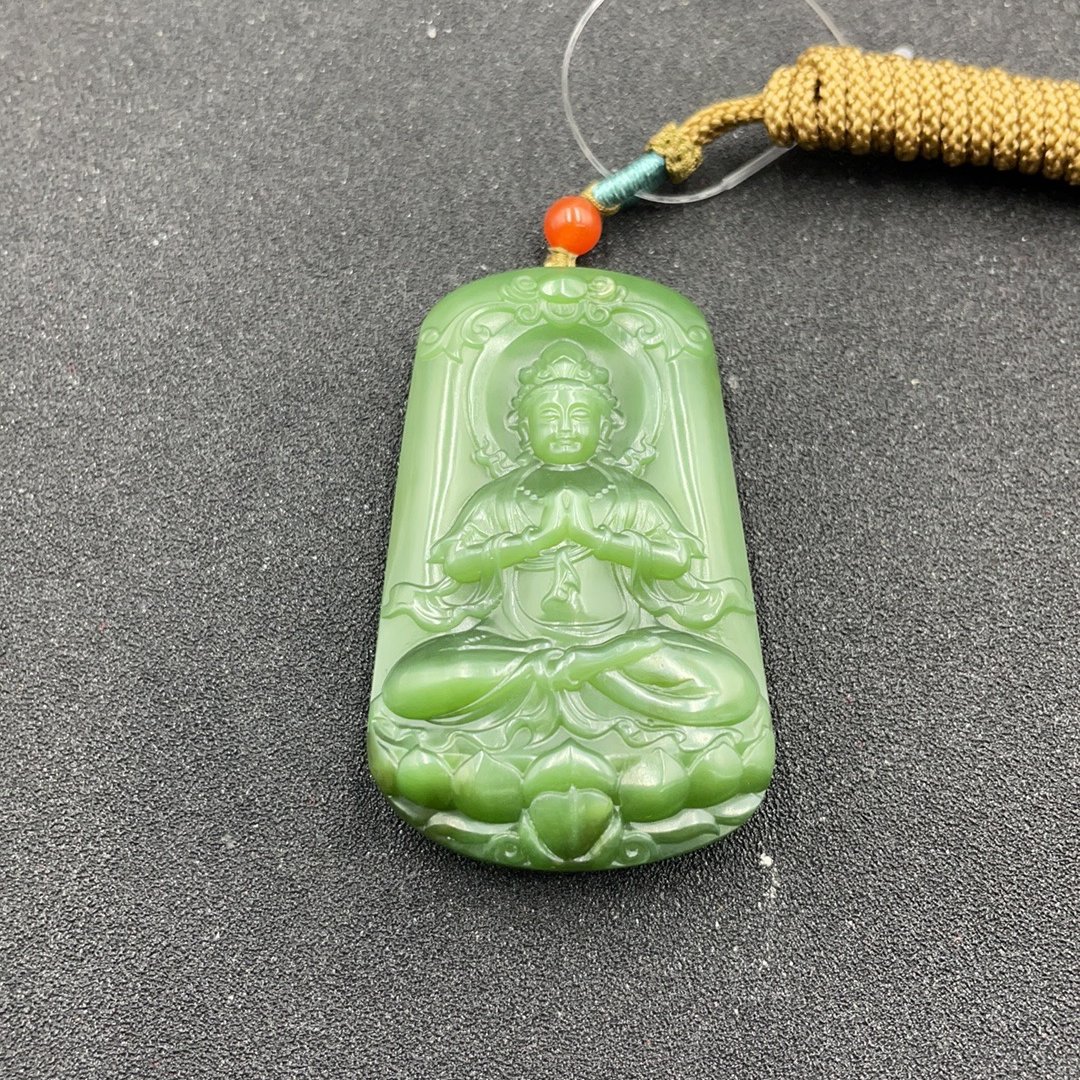 BY0221FWJB248 和田玉观音牌