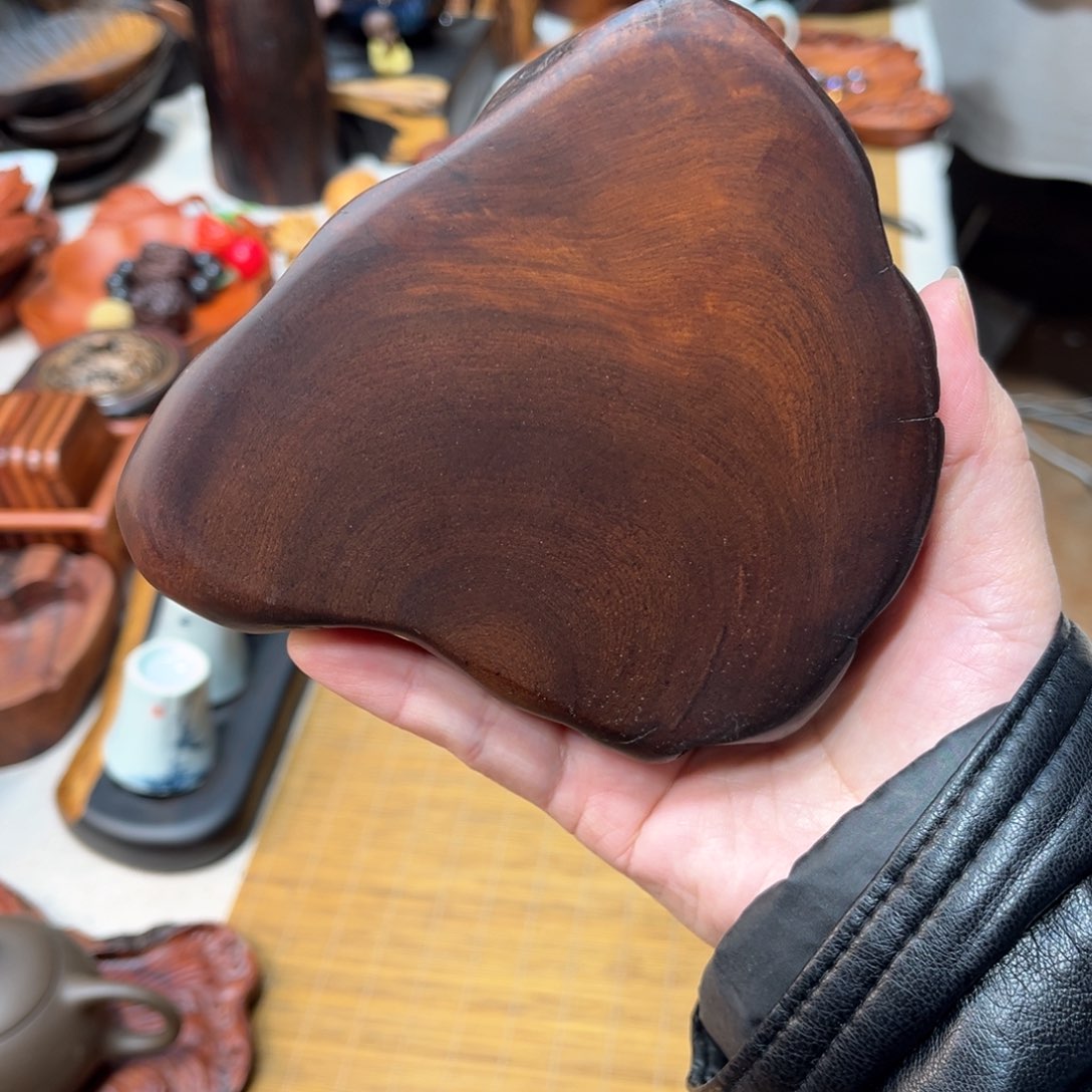 缅甸花梨壶承底座