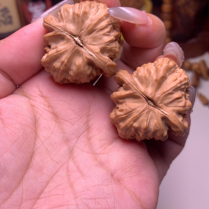 文玩核桃把件白狮子