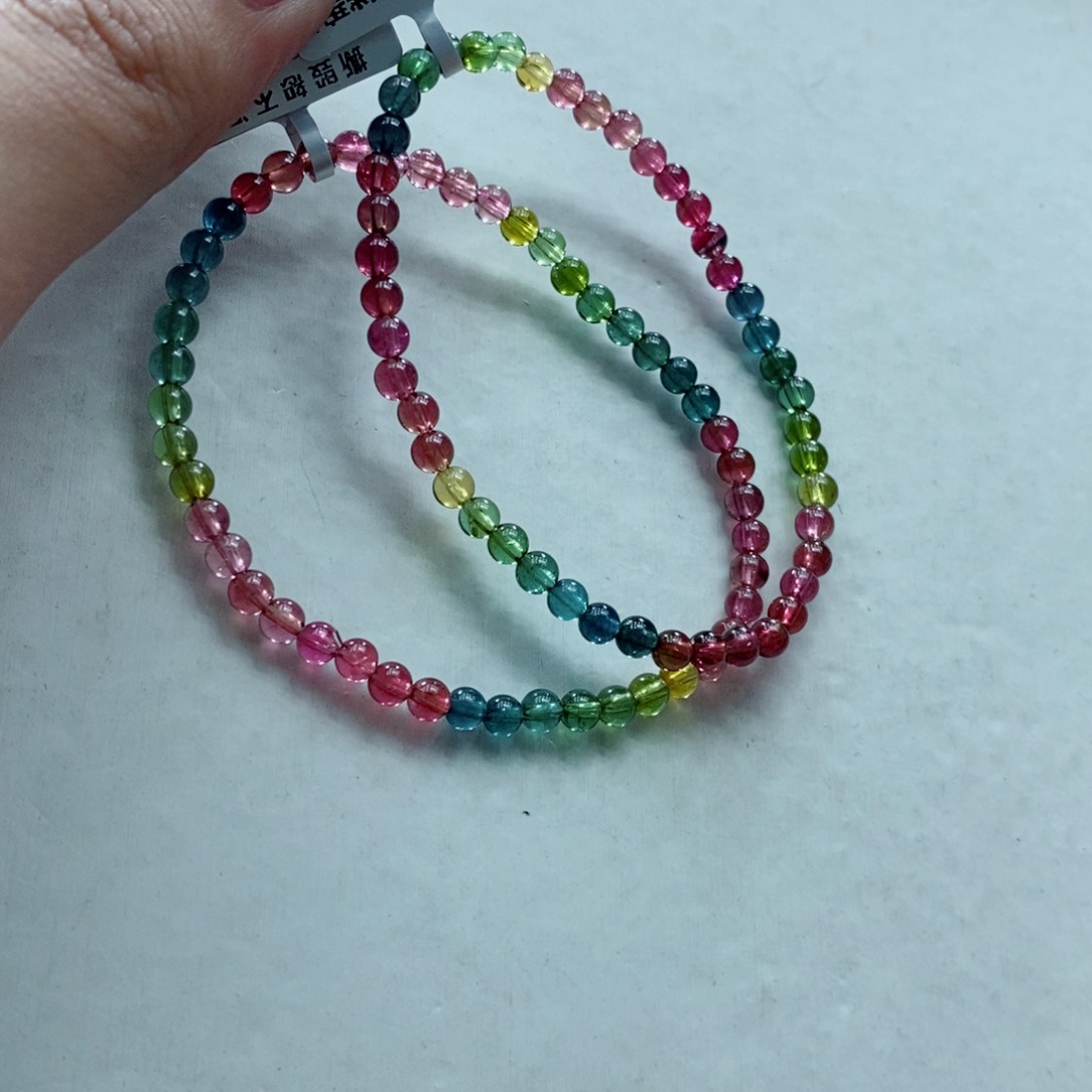 碧玺手链未镶嵌多样性发一条