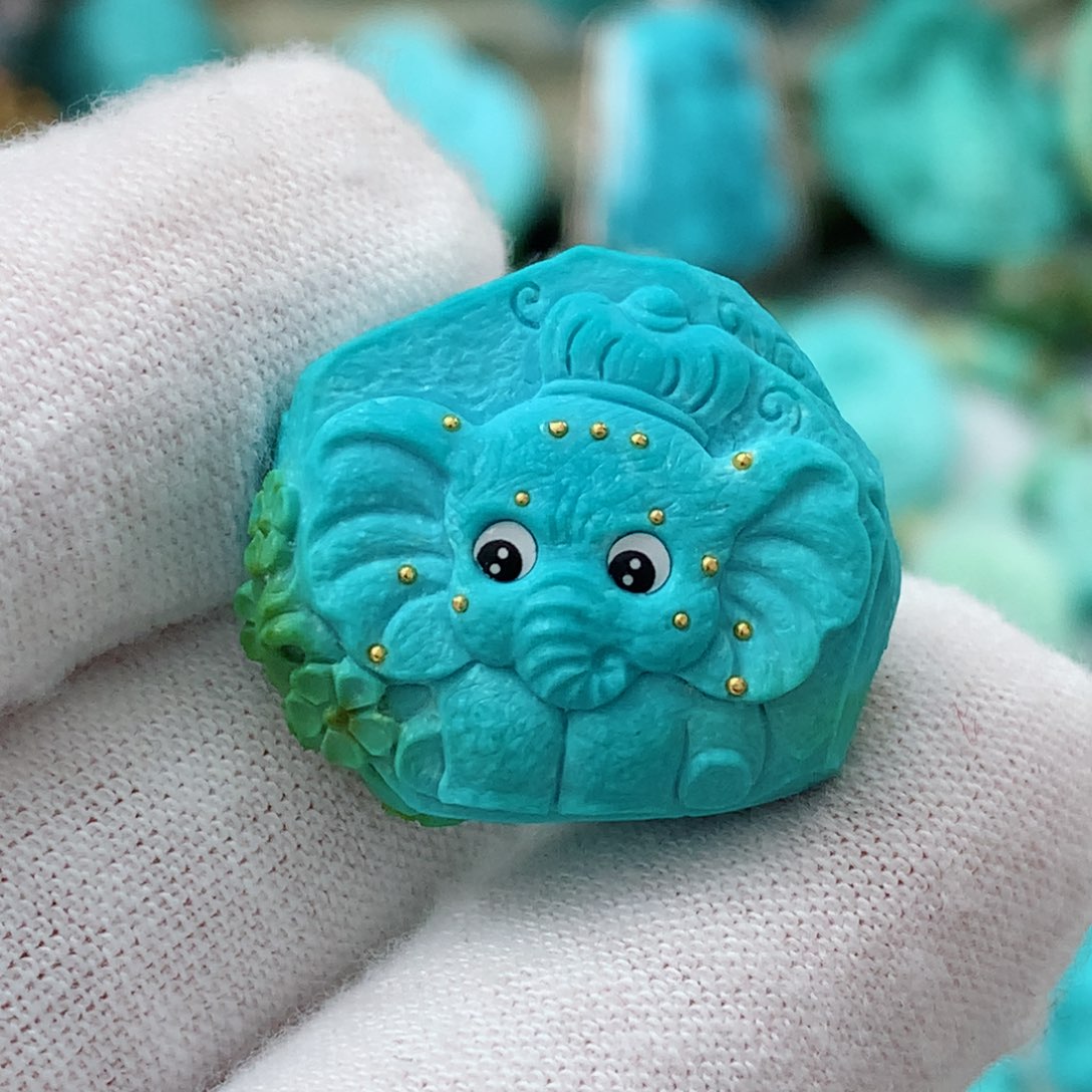 绿松石珠宝奇石未镶嵌