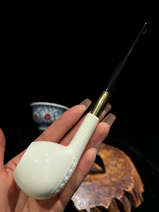 H.Roben海泡石斗 大号定制铜圈子弹斗苹果斗