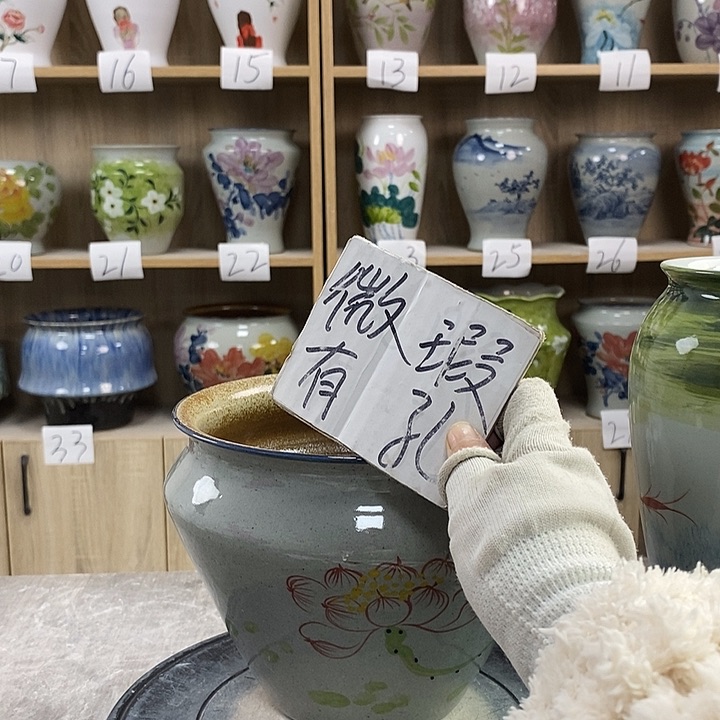 缸8xc景德镇陶瓷花盆