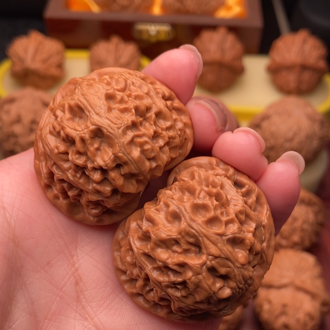 桃核把件宫灯狮子头40