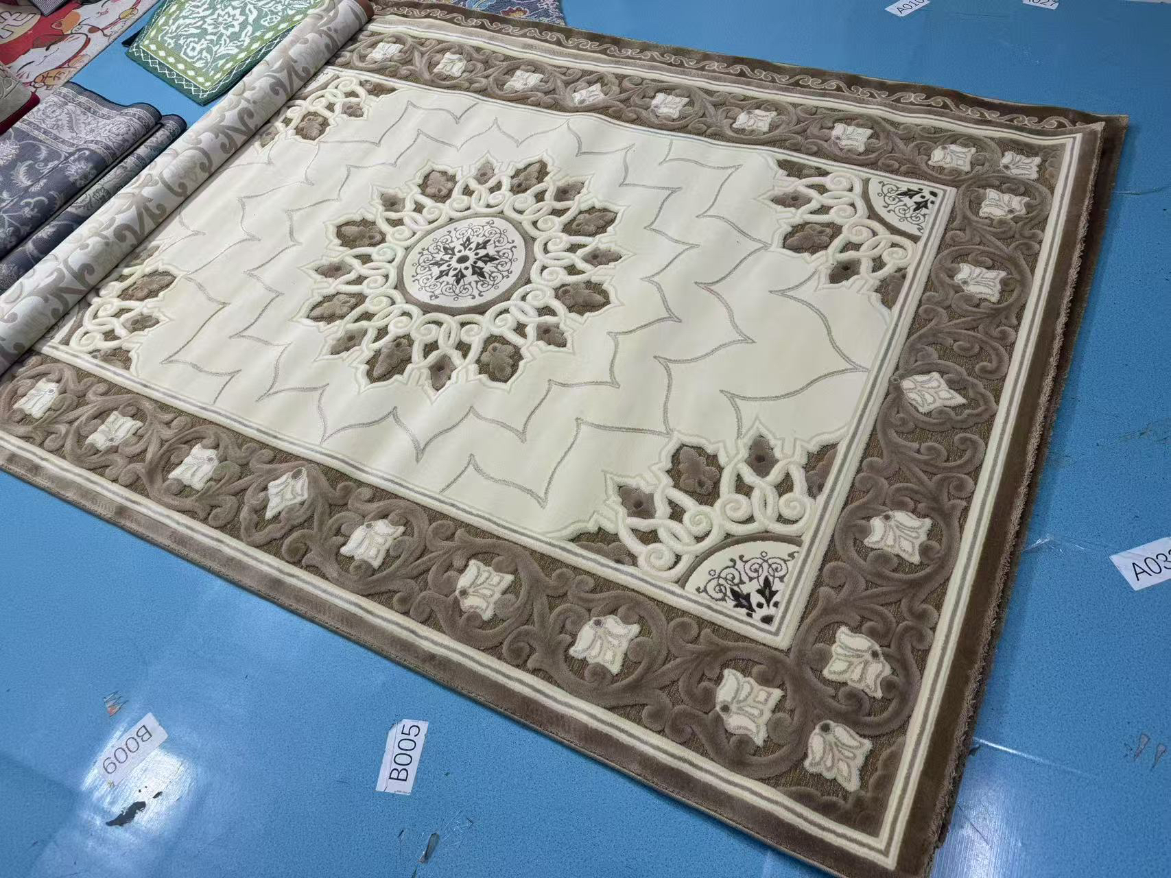 微瑕欧式复古波西米亚风客厅茶几毯新中式卧室阳台加厚地毯家用