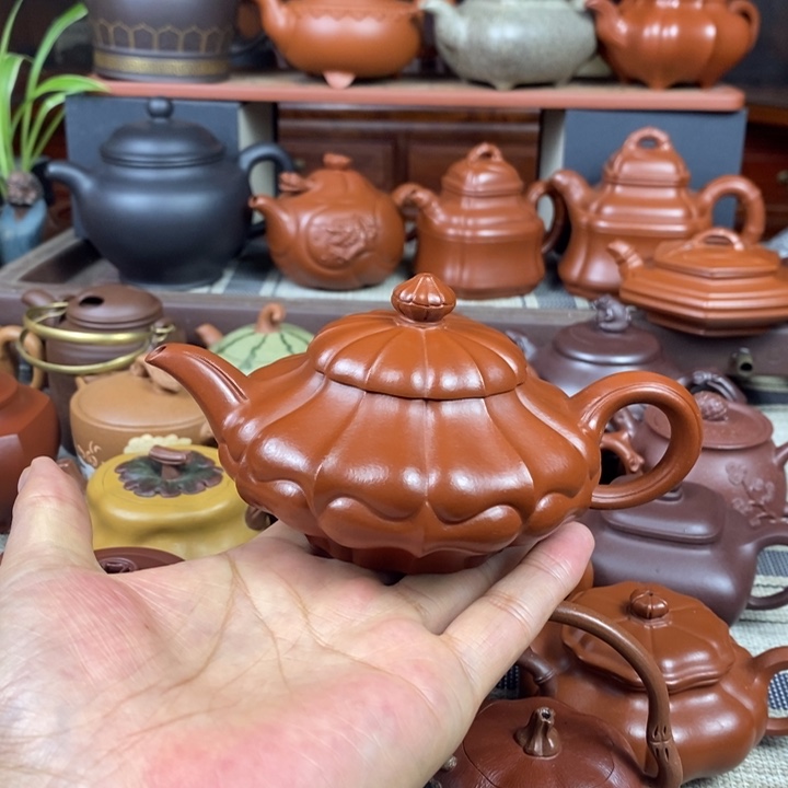 茶壶紫砂合菱220cc原矿赵庄朱泥特价