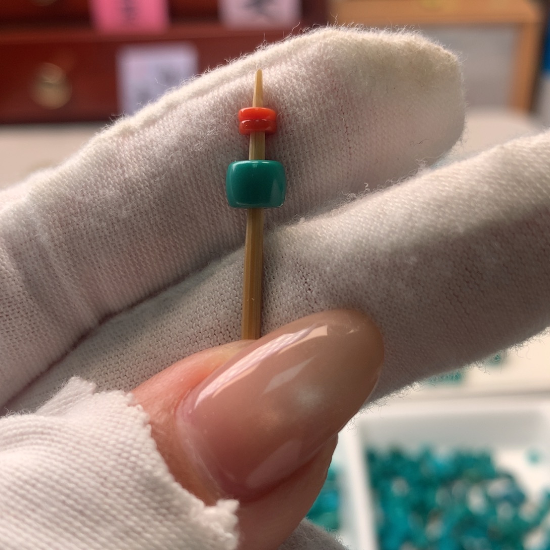 鲨***椒绿松石未镶嵌配饰