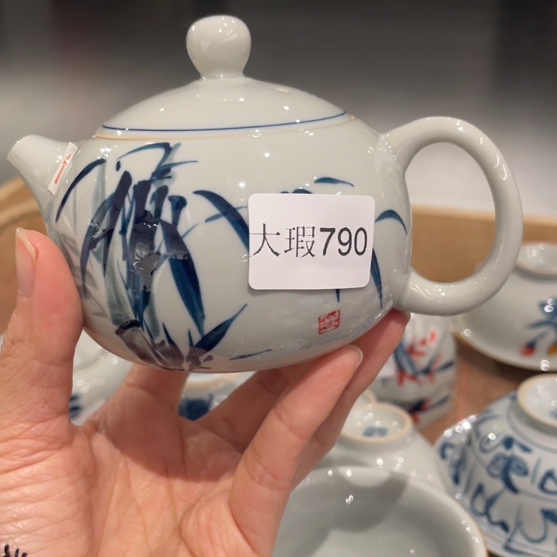 有瑕釉下彩纯手绘