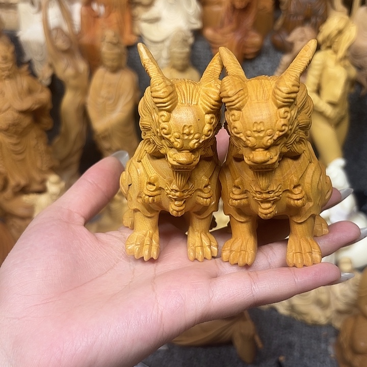 黄杨木黄杨木瑕疵麒麟