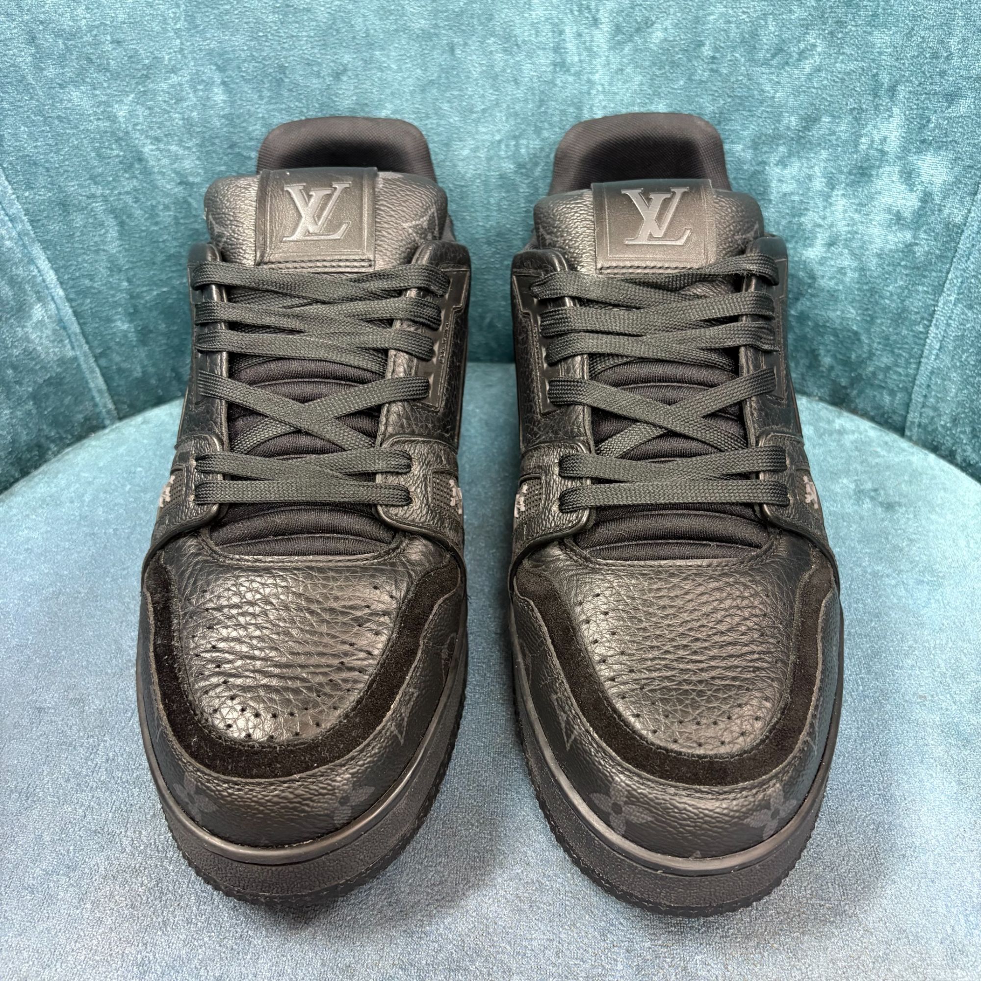 99新 LouisVuitton/路易威登 新款黑武士印花款休闲奢鞋