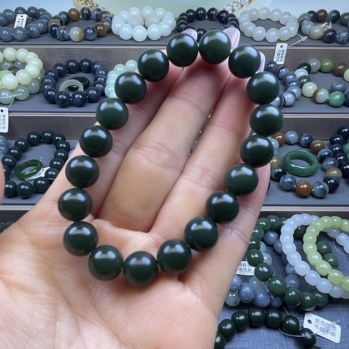 和田玉未镶嵌手链