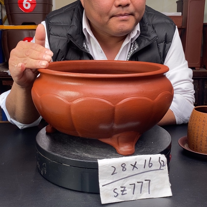 紫砂花盆货号一只Sz777