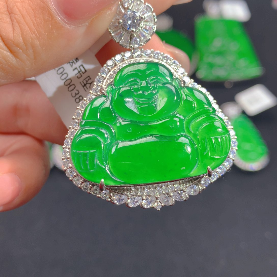 翡翠颈饰银S925镶嵌11111111