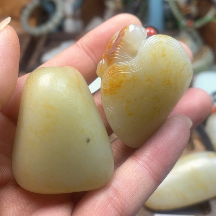 和田玉（糖玉）挂件未镶嵌一****离