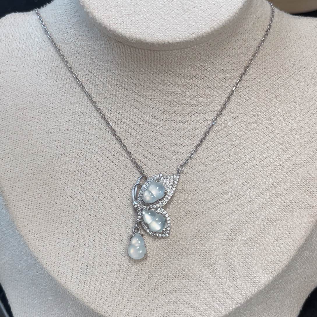 翡翠颈饰银S925镶嵌558889