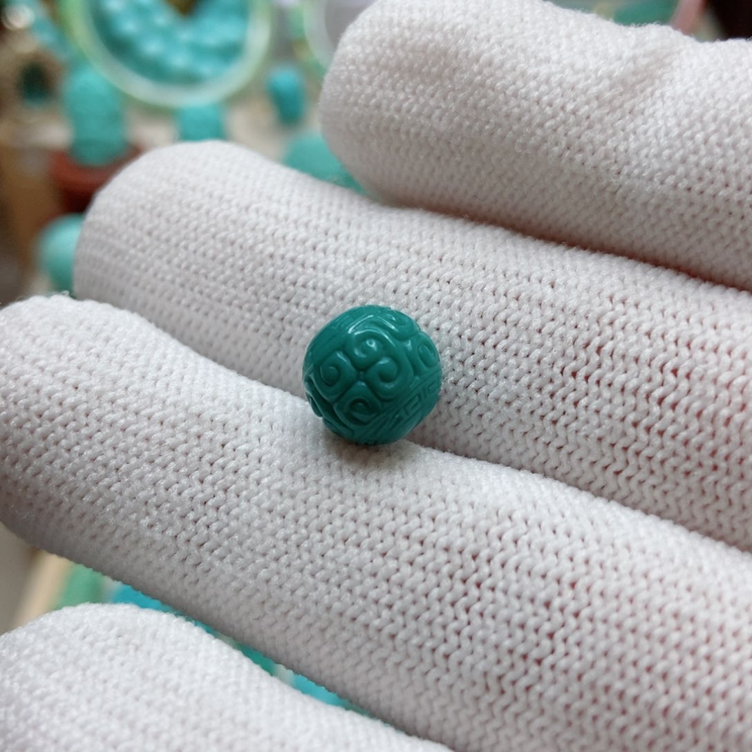 绿松石珠子未镶嵌