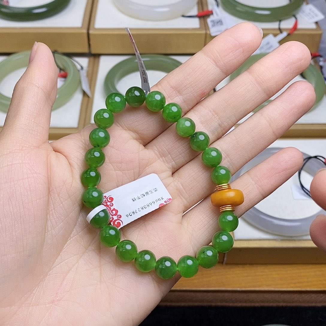 和田玉手链未镶嵌sy