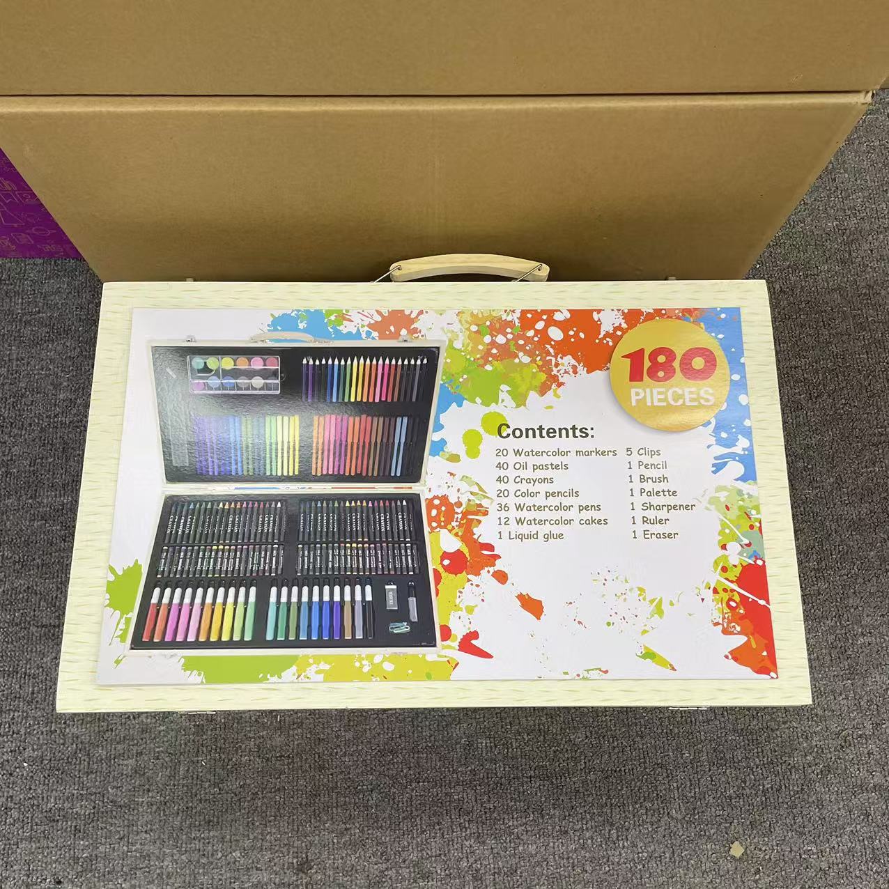 画画彩笔套装水彩笔款式颜色随机