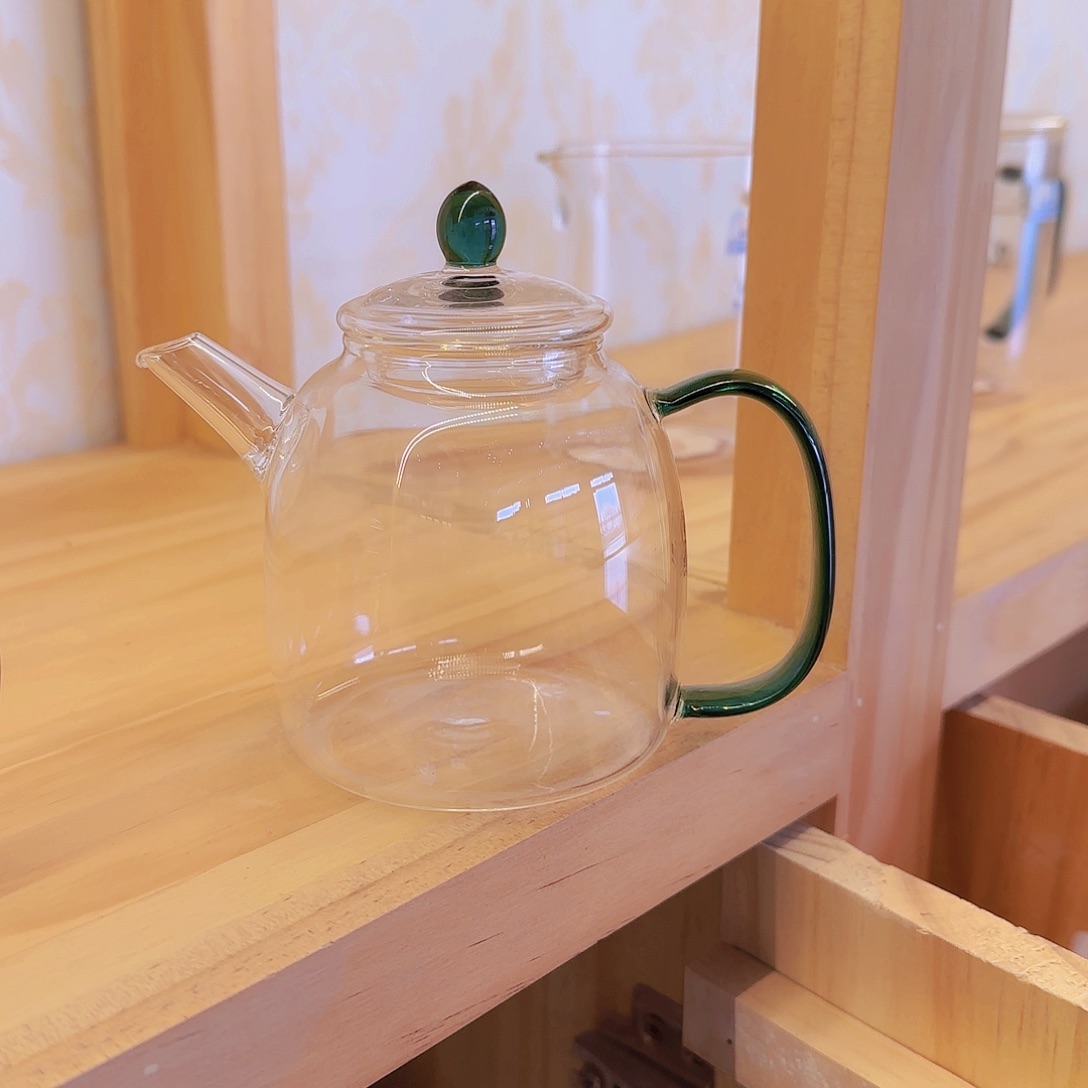 【闪购商品】高硼硅玻璃茶水分离H30湖绿