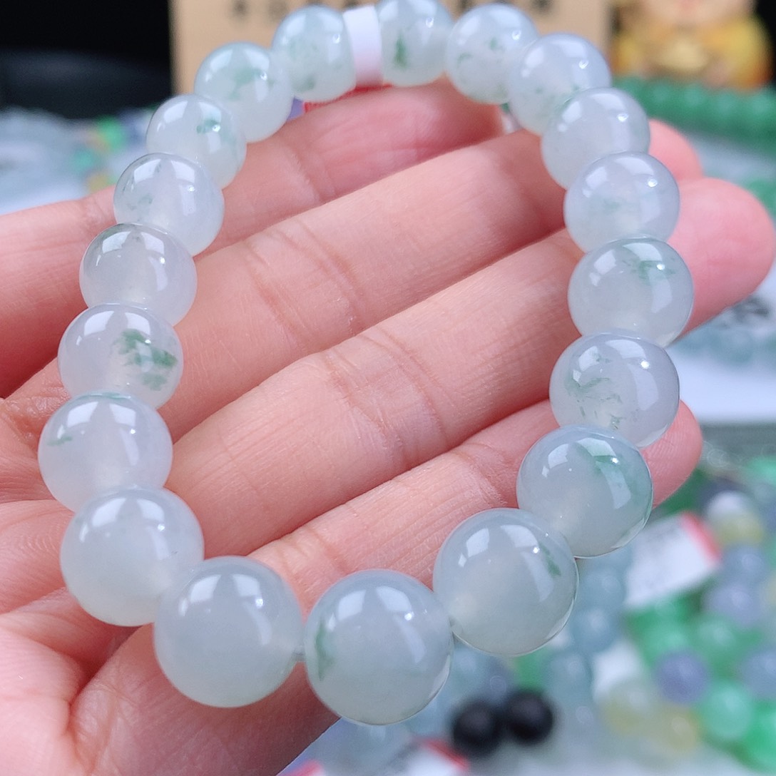翡翠手链未镶嵌卡10mm