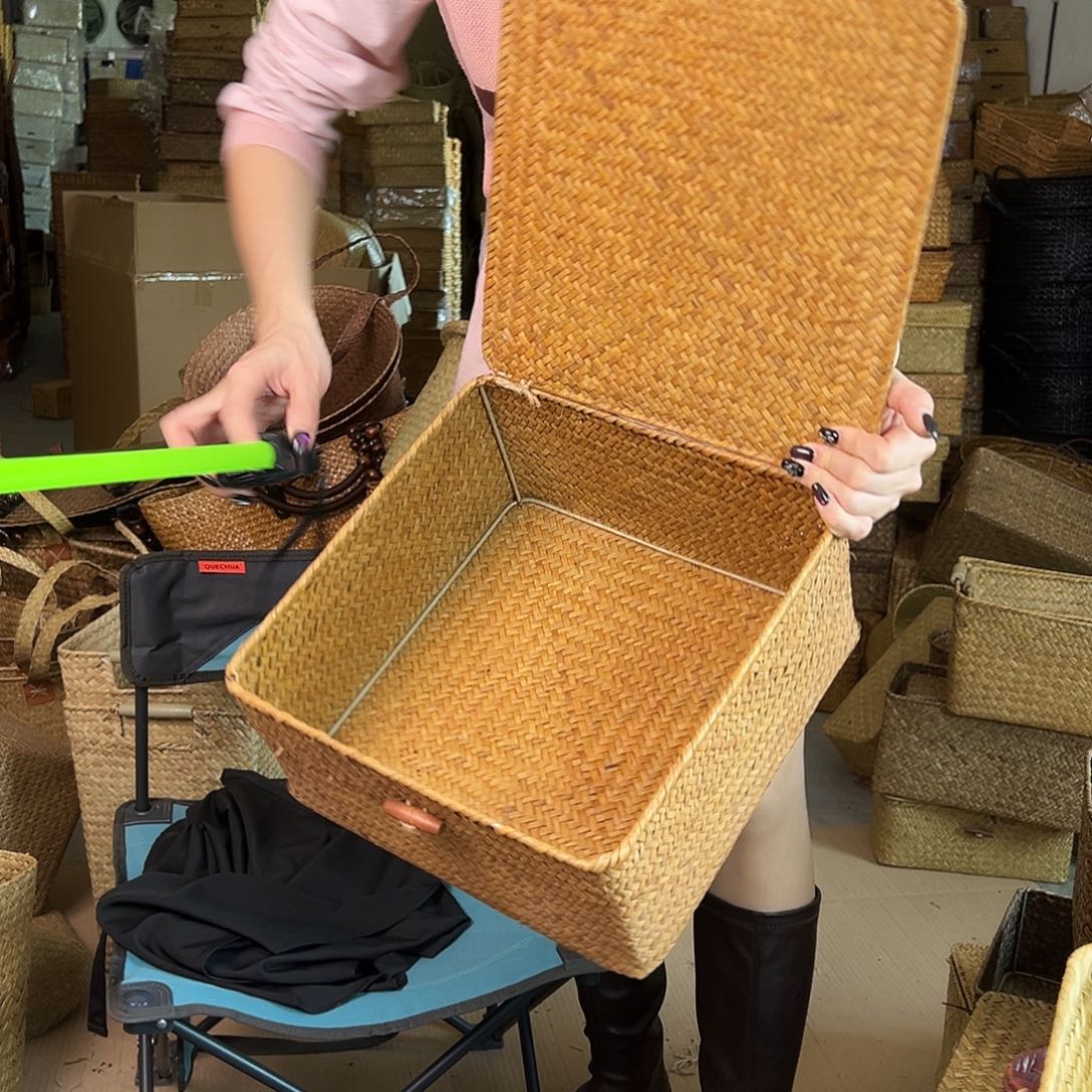 草编包/草编收纳盒微瑕疵