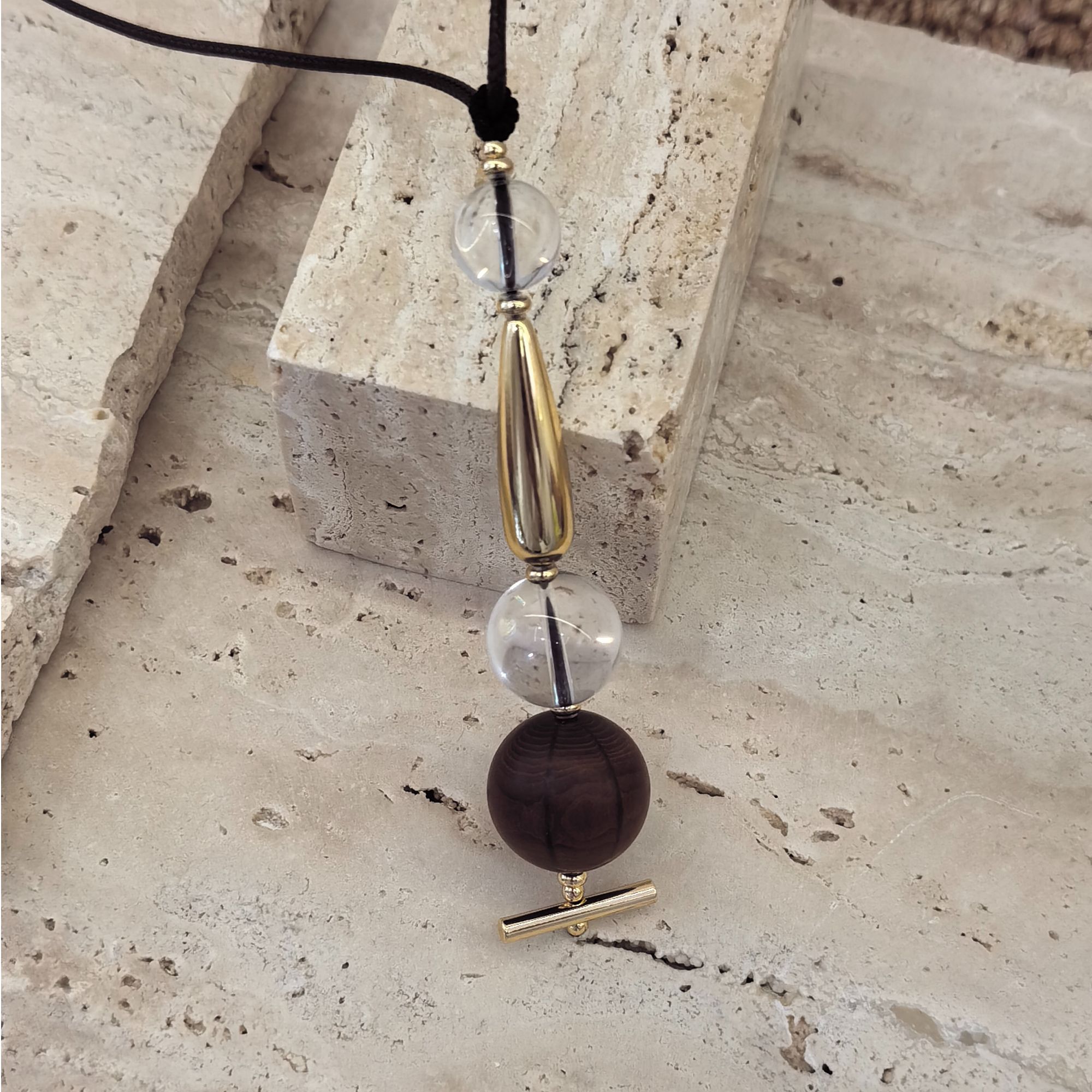 Universe原创《通天塔》【突破/生长/守护】天然六道木水晶编绳项链