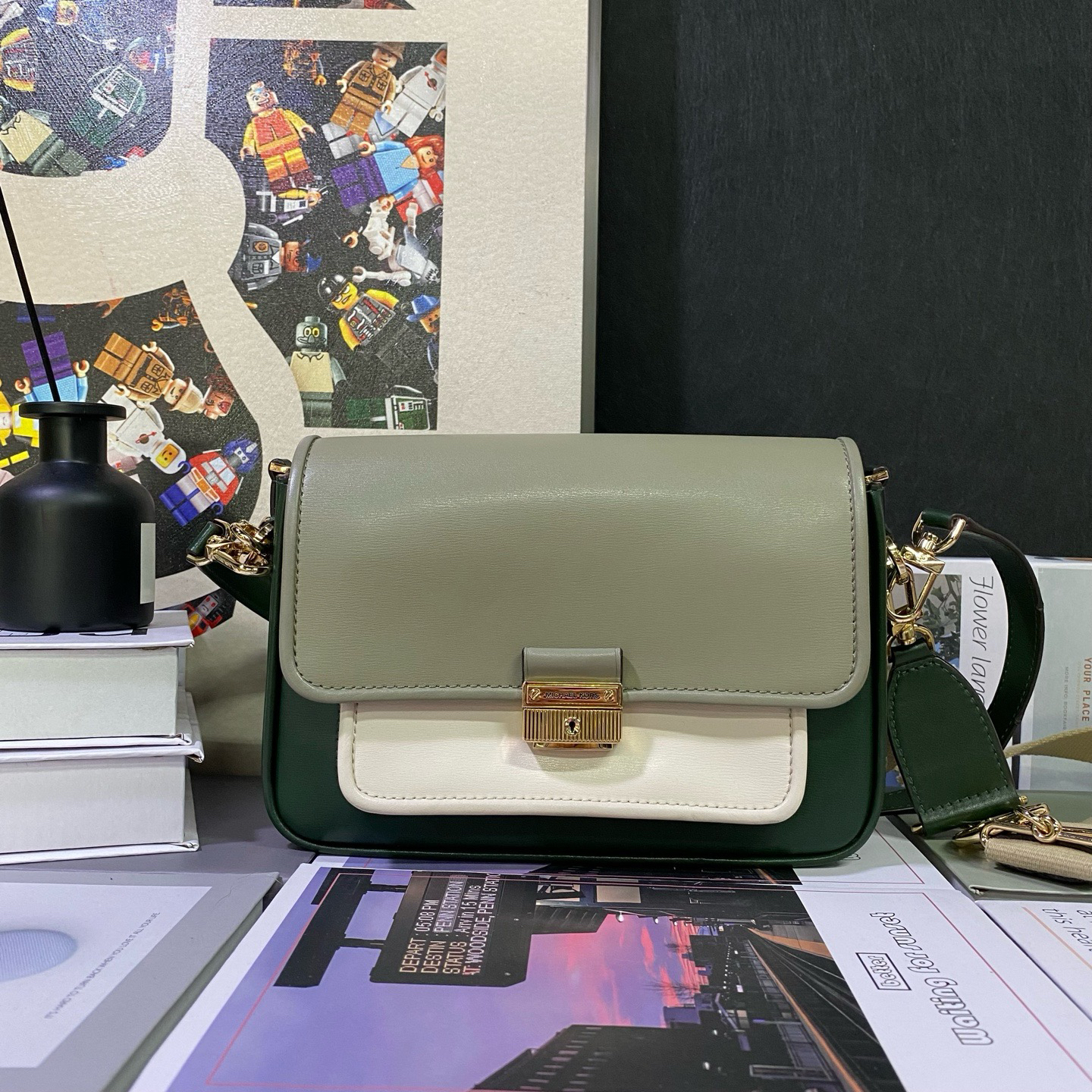 95新 MICHAEL KORS/迈克高仕 22113斜挎包24*16