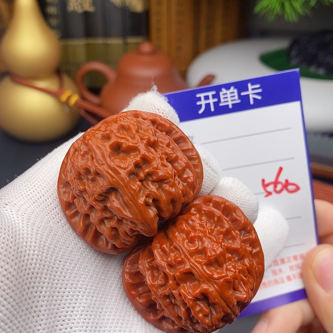 把件文玩核桃42球白560