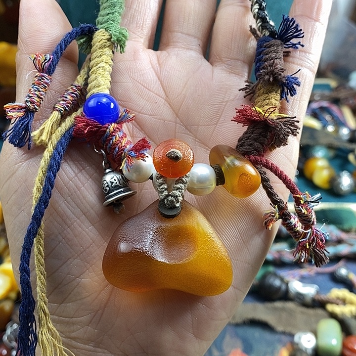 蜜蜡未镶嵌项链项链