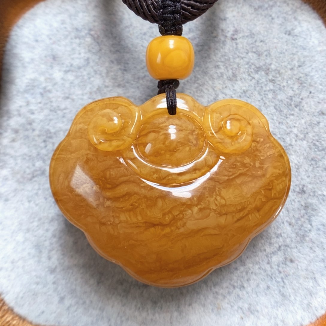 蜜蜡项链未镶嵌蜜蜡吊坠