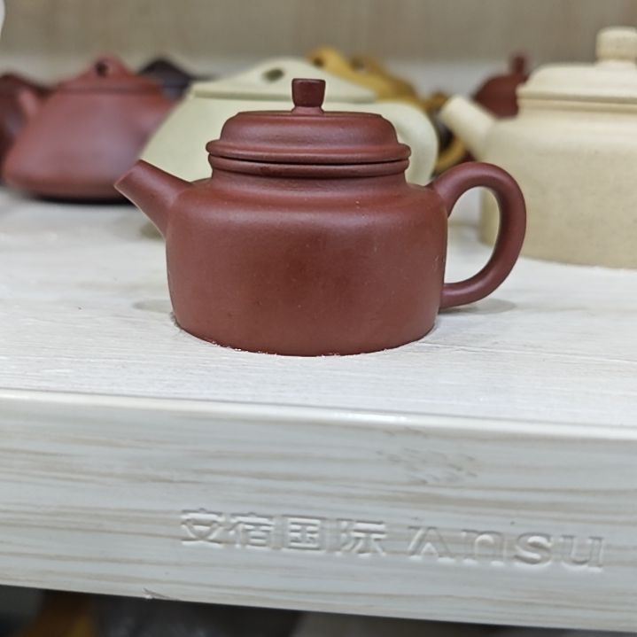 紫砂茶壶红皮龙内推德中70cc