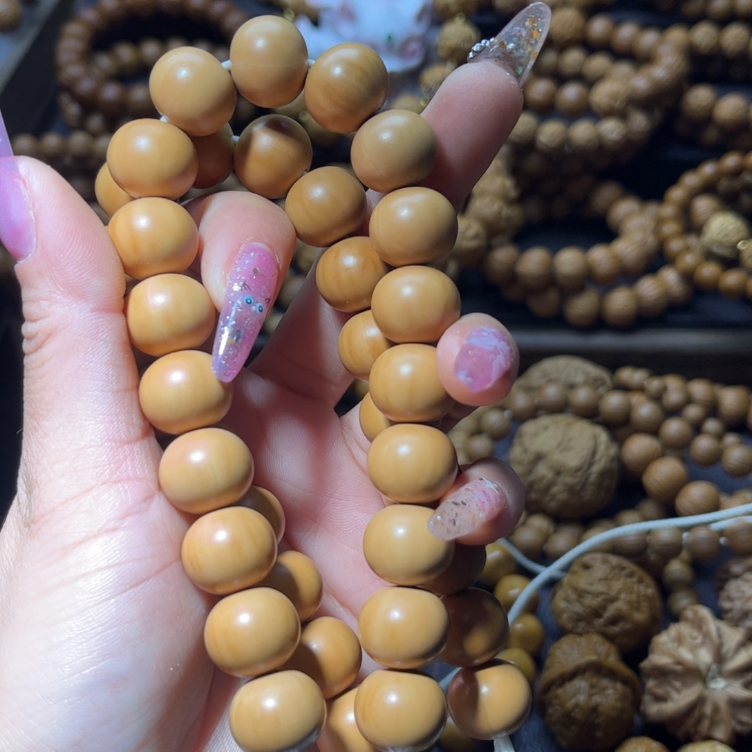 吊坠猴头核桃15聚宝盆料雕刻苹果珠手串全品无瑕无药