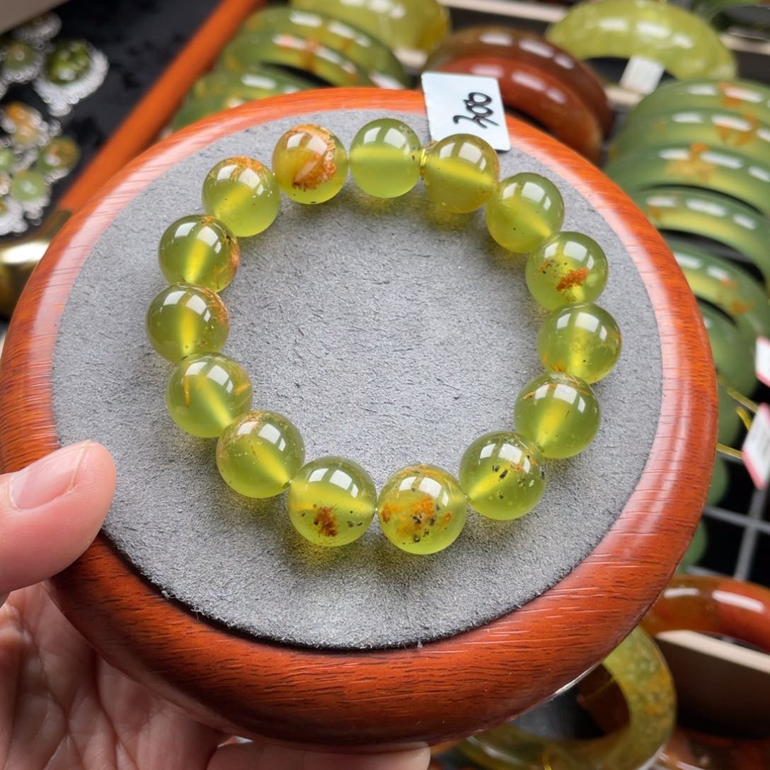 未镶嵌蛇纹石玉手链