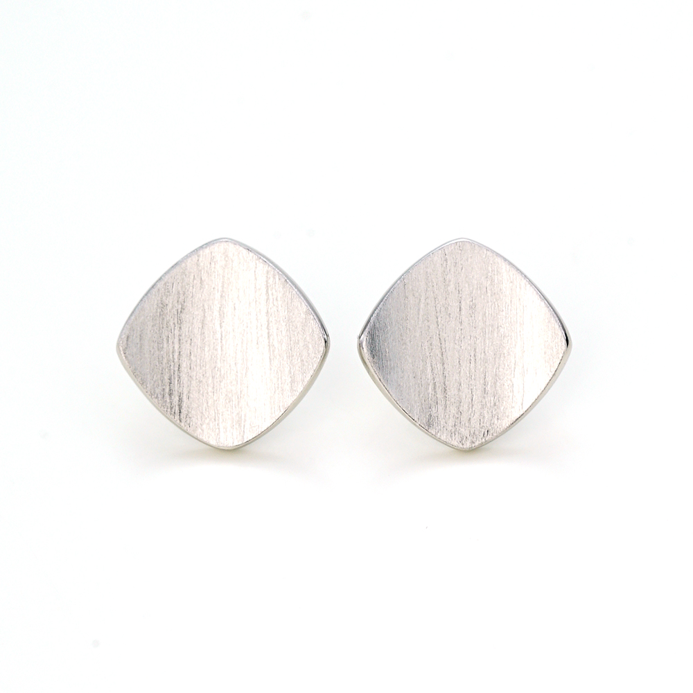 925银耳饰 [简意]925银方形耳钉46856