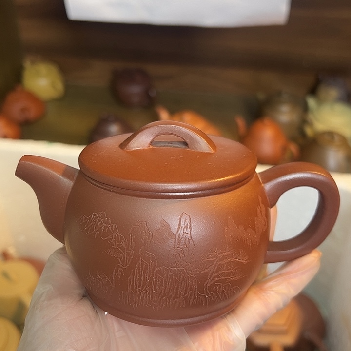 紫砂茶壶宜兴紫砂壶中曹清240