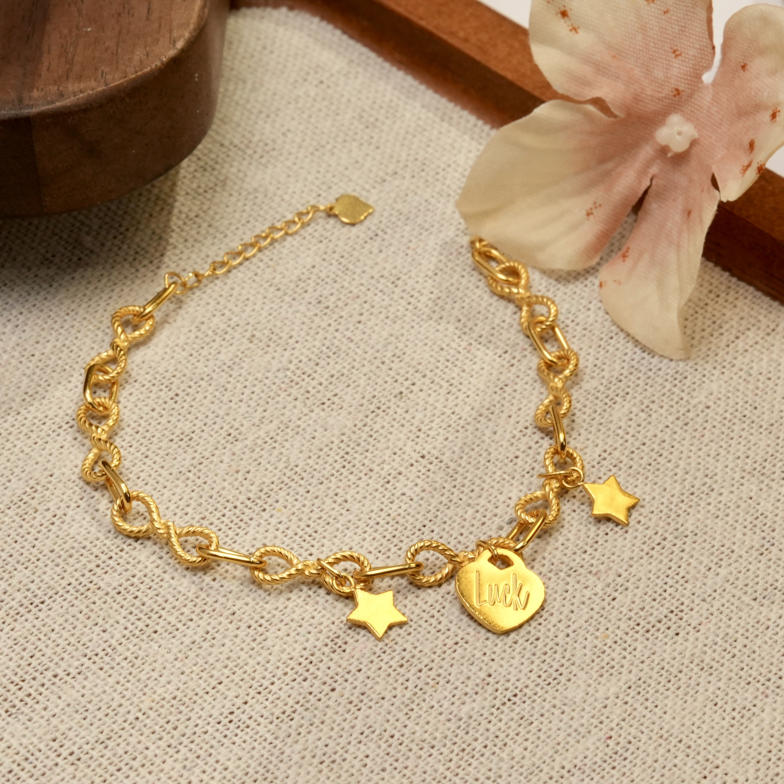 新年-Q/J【幸运星星手链】足金999精品手链