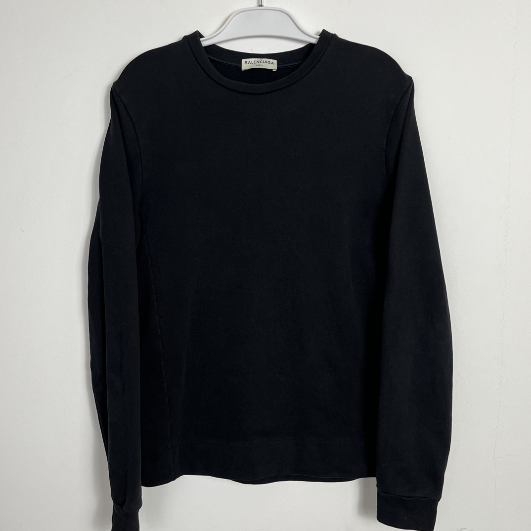 99新 Balenciaga/巴黎世家 巴黎世家黑色Logo卫衣/S码