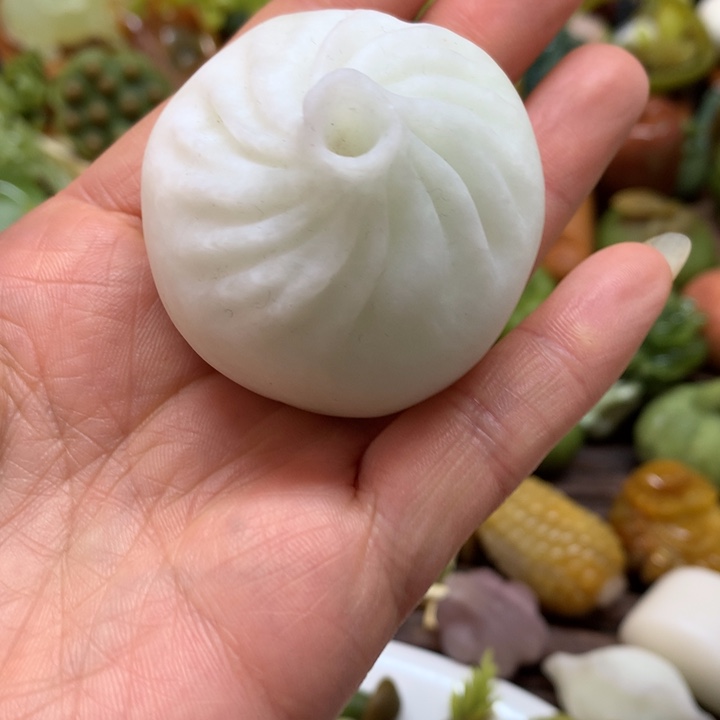 蛇纹石玉未镶嵌手把