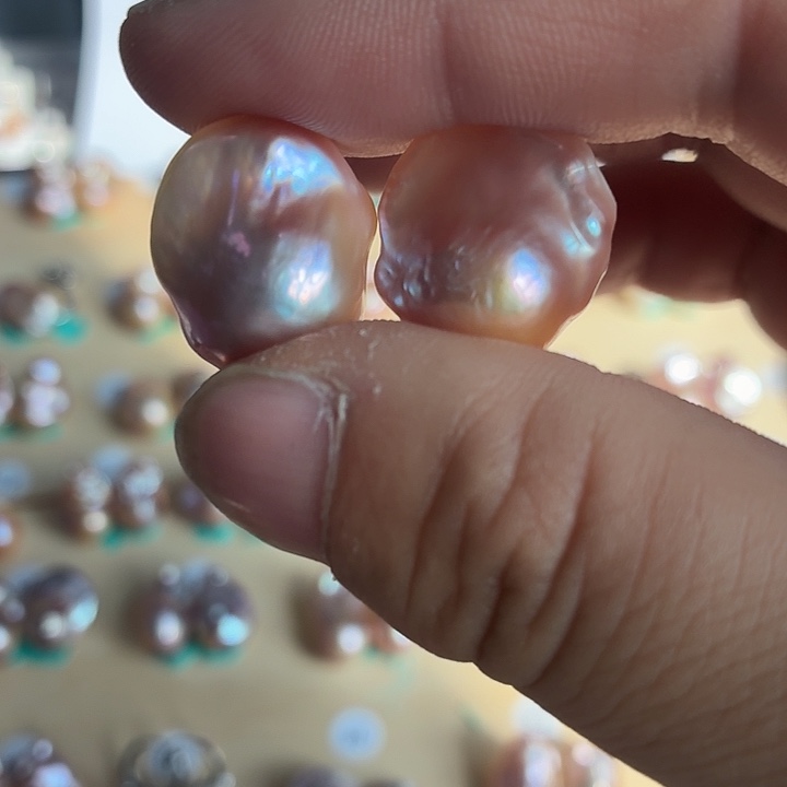 *****银S925镶嵌淡水珍珠耳饰