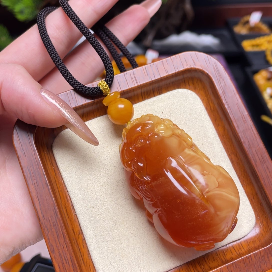 蜜蜡颈饰未镶嵌项链
