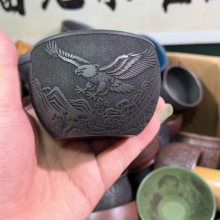 茶杯紫砂全手工紫砂主人杯