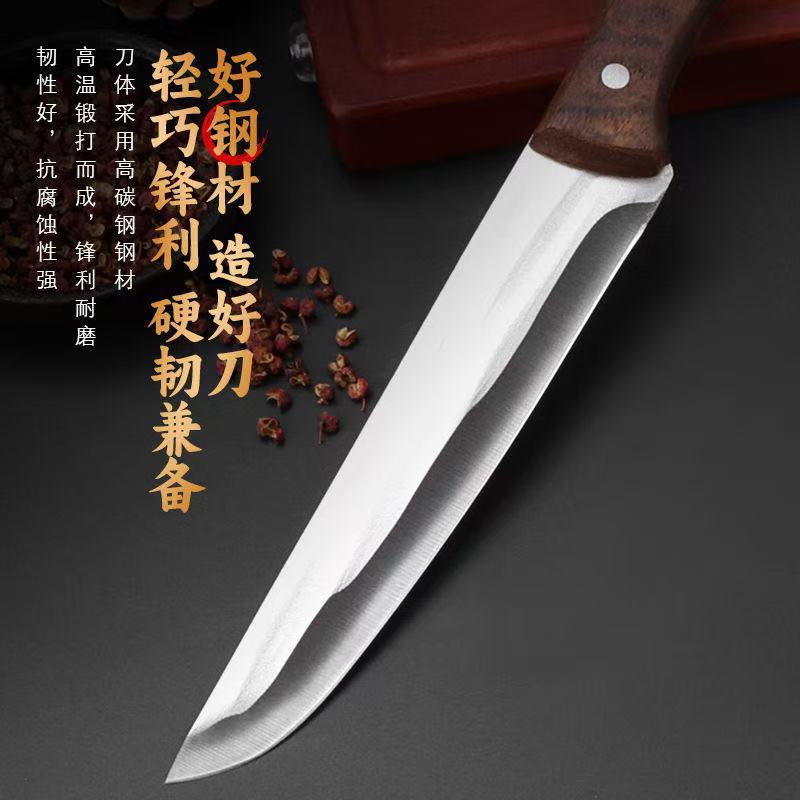 剔骨刀家用切肉刀屠夫屠宰牛羊厨师刀纯手工锻打可磨刀具