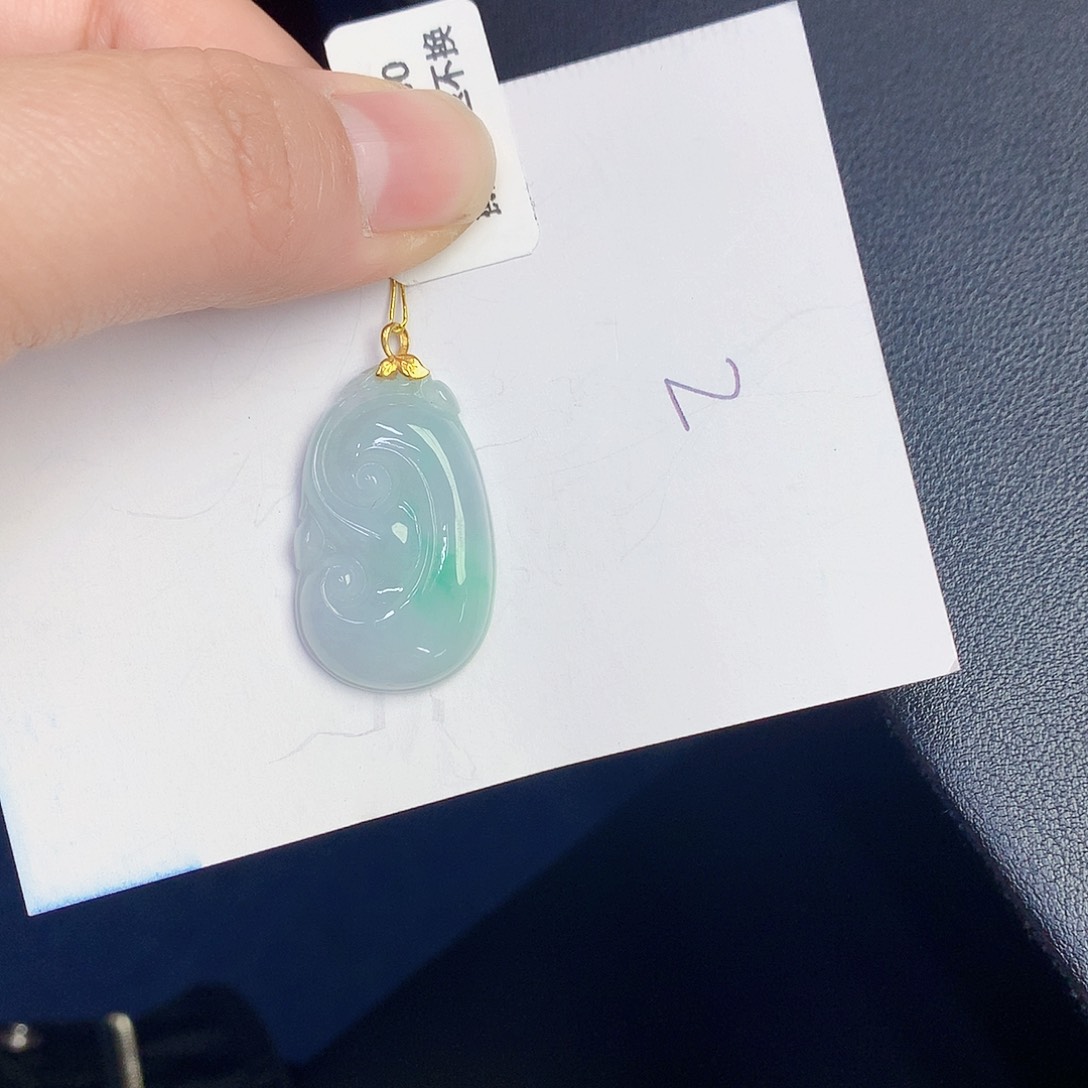 【闪购商品】翡翠颈饰18K金镶嵌000000000
