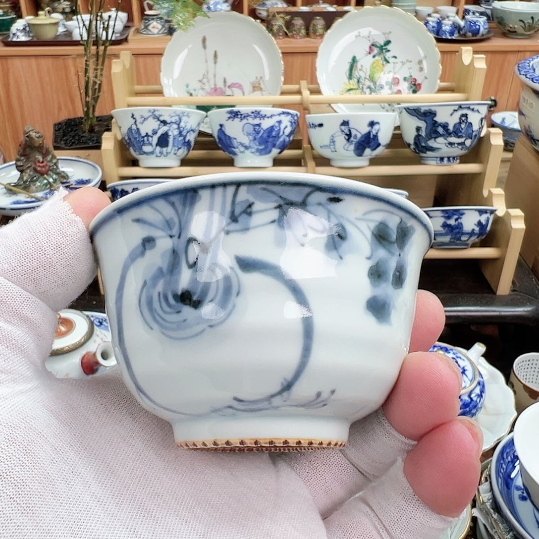 柴窑茶具茶壶茶杯