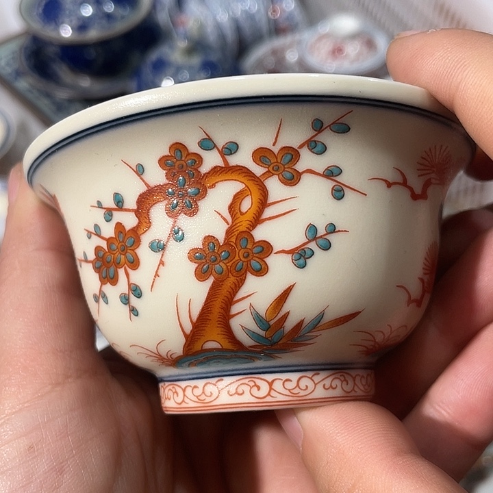 摆件陶景德镇陶瓷主人杯233