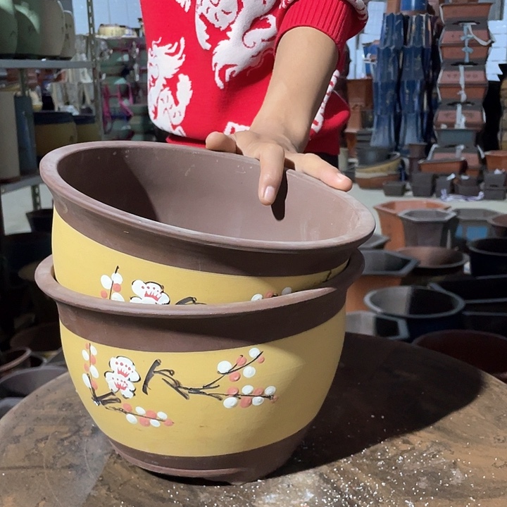 005小一对花盆花盆